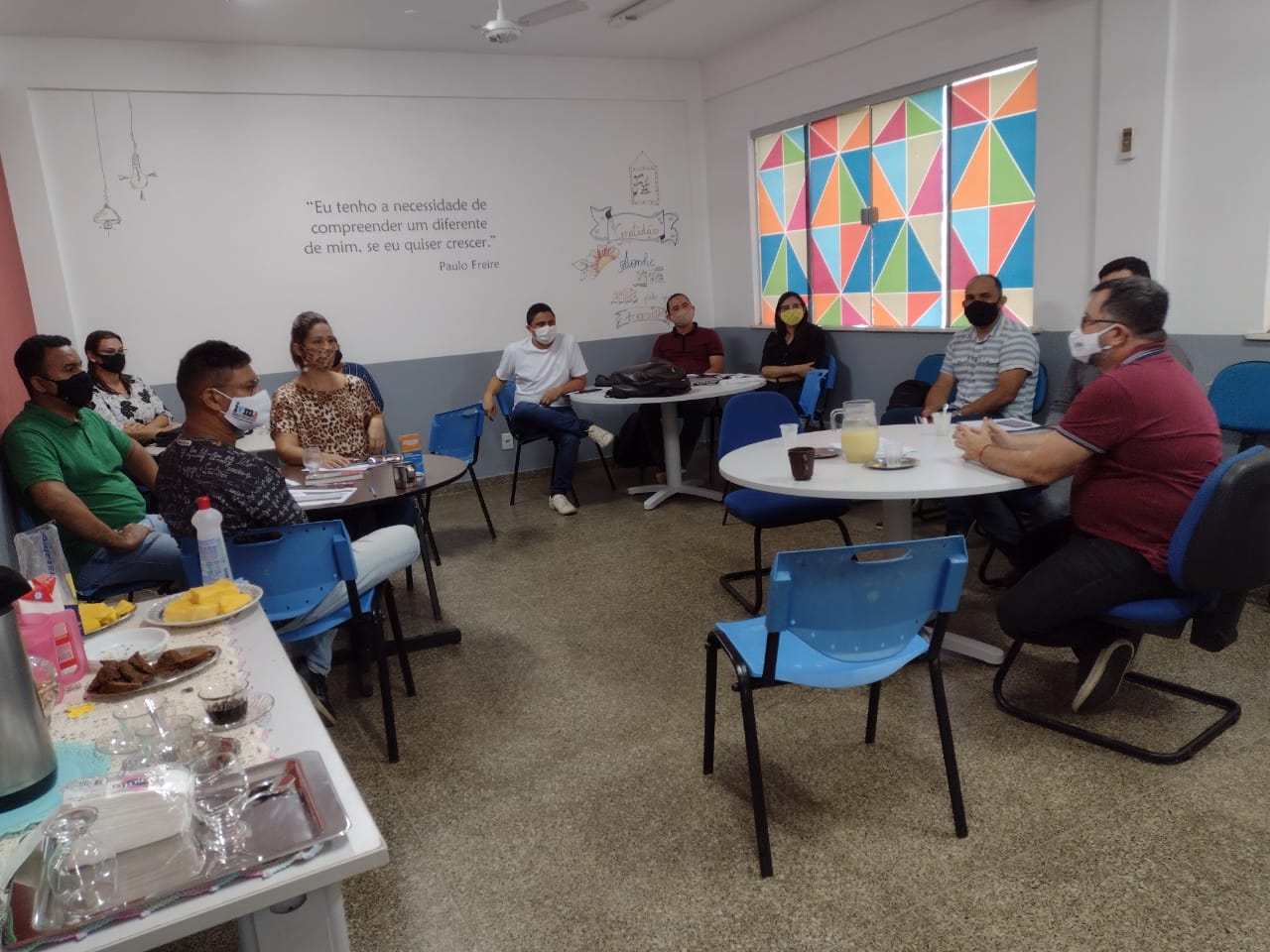 Reunião com equipe de professores de IEMA Bacabeira (Foto: Maristela Sena)