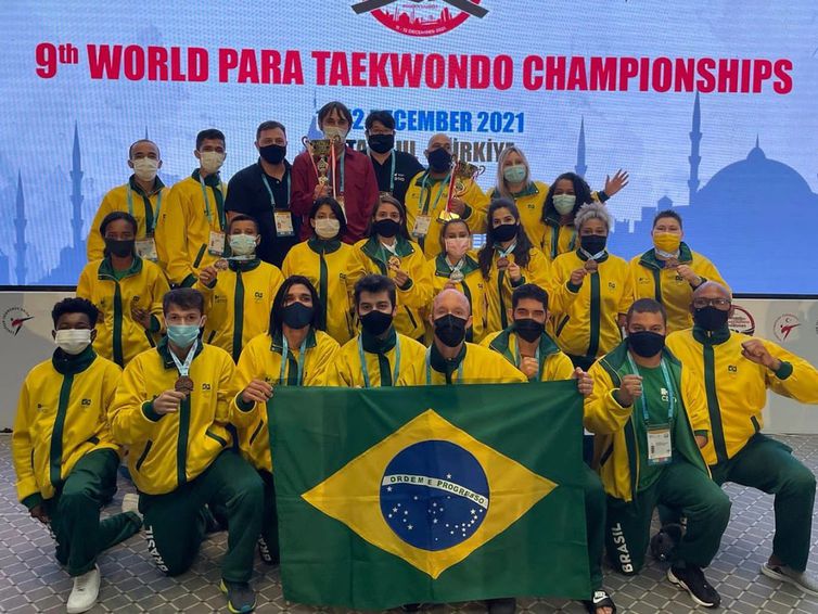 Foto da delegação brasileira completa